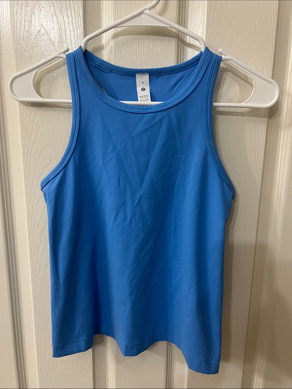Align waist length racer back Tank Top